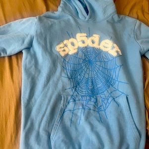 Sky Blue Sp5der hoodie